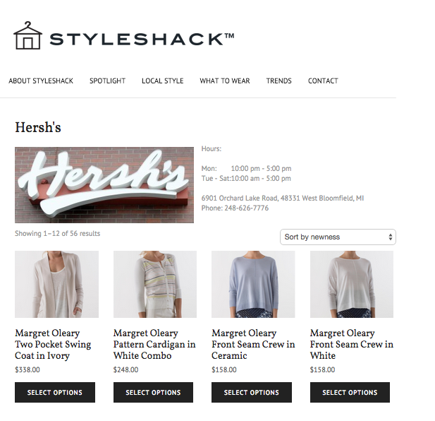 Hersh's Styleshack page